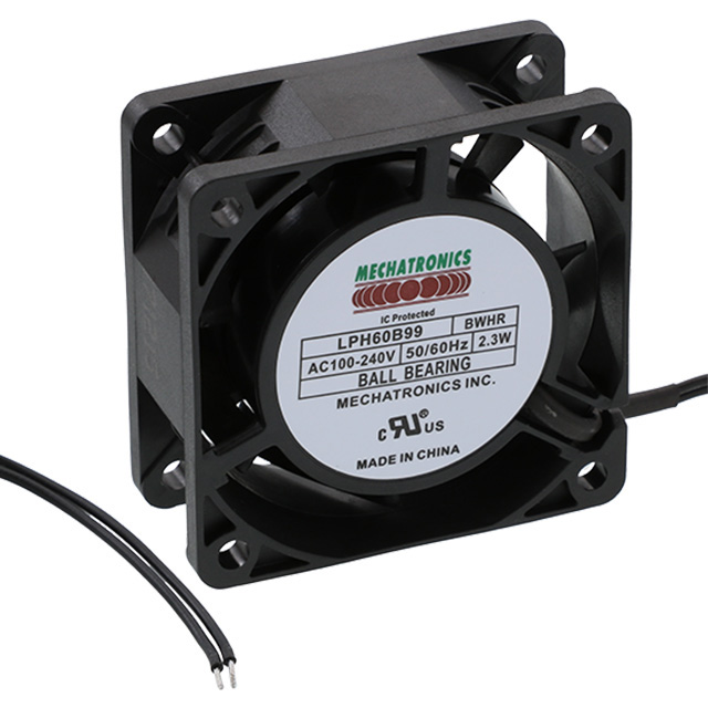 LPH60B99-BWHR Mechatronics Fan Group FAN AXIAL 60X25.50MM 100-240VAC