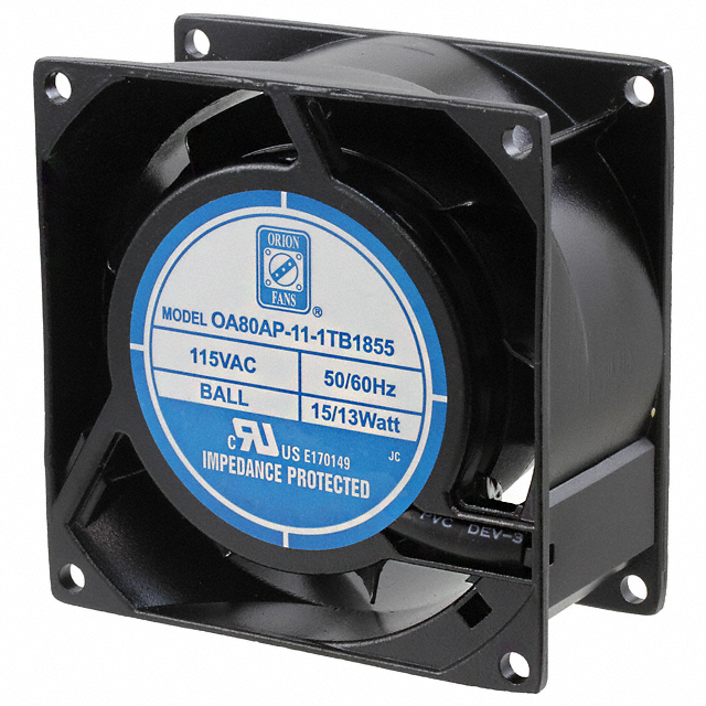 OA80AP-11-1TB1855 Orion Fans FAN AXIAL 80X38MM 115VAC TERM