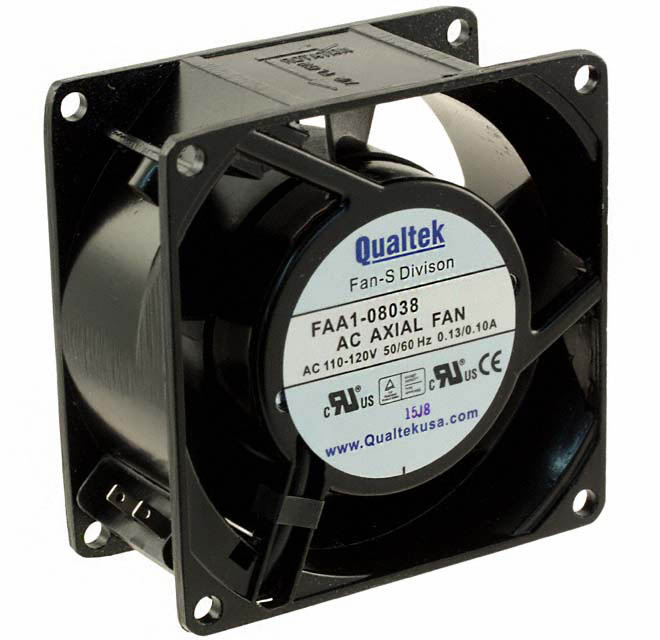 FAA1-08038QBHT31 Qualtek FAN AXIAL 80X38MM 230VAC TERM