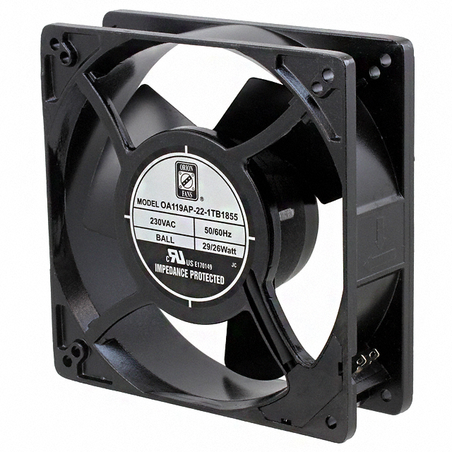 OA119AP-22-1TB1855 Orion Fans FAN AXIAL 127X38.5MM 230VAC TERM