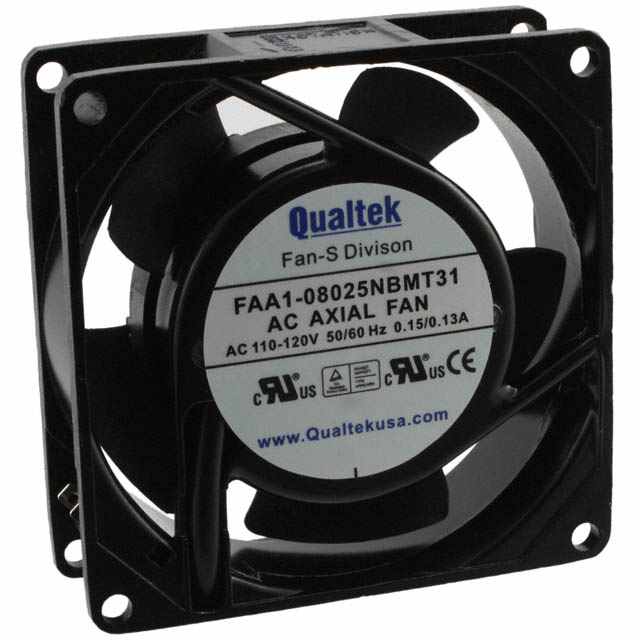 FAA1-08025NBMT31 Qualtek FAN AXIAL 80X25MM 115VAC TERM