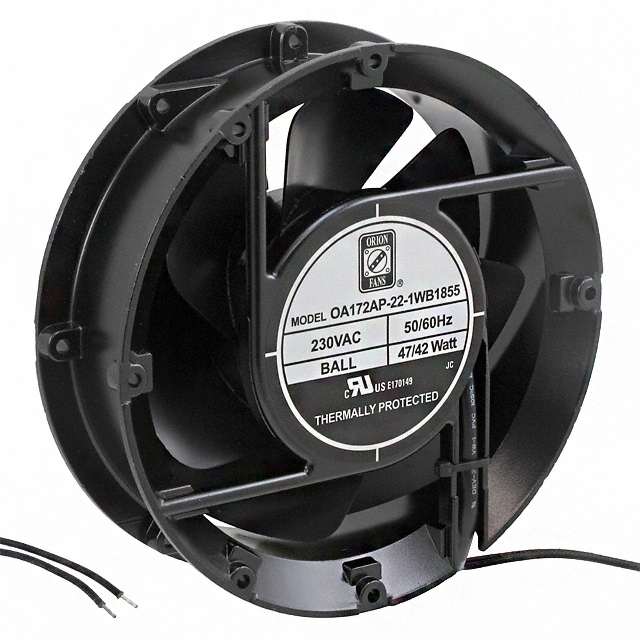 OA172SAP-22-1WB1855 Orion Fans FAN AXIAL 172X51MM 230VAC WIRE