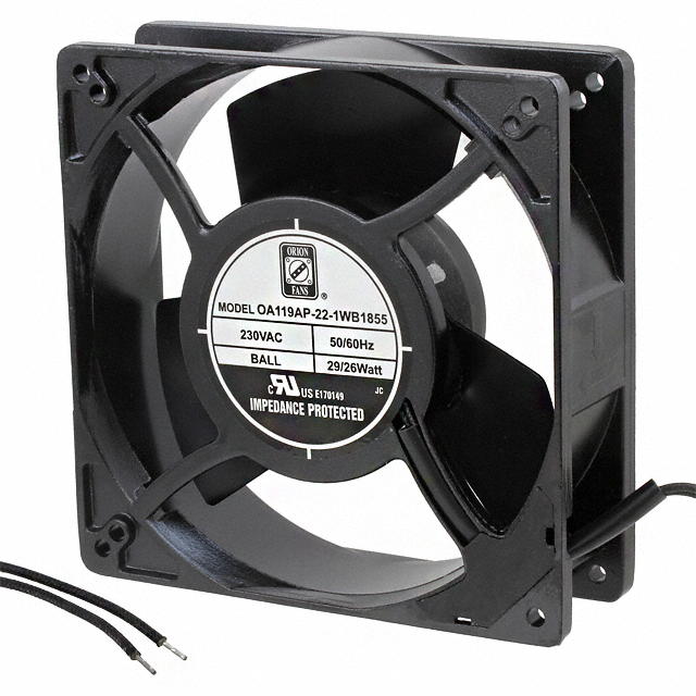 OA119AP-22-1WB1855 Orion Fans FAN AXIAL 127X38.5MM 230VAC WIRE