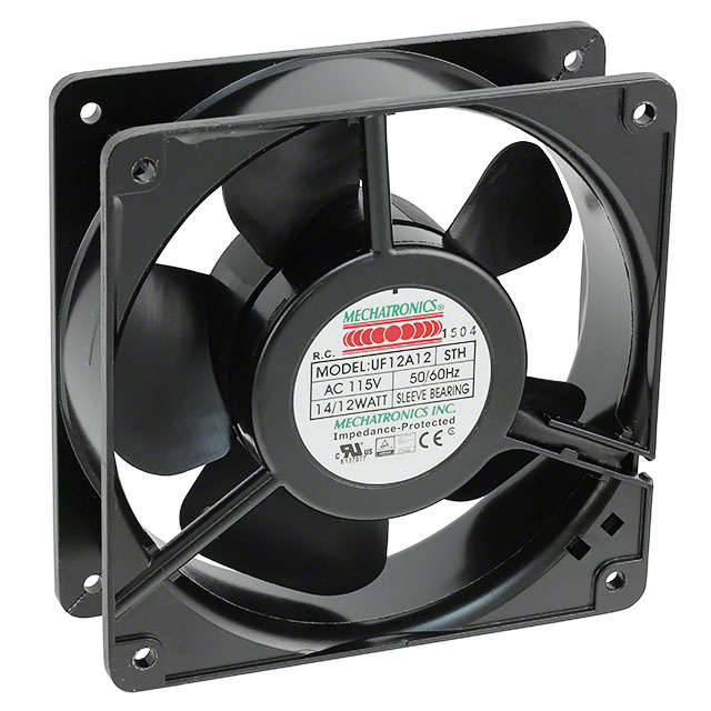 UF12A12-STSLR Mechatronics Fan Group FAN AXIAL 120X38MM 115VAC TERM