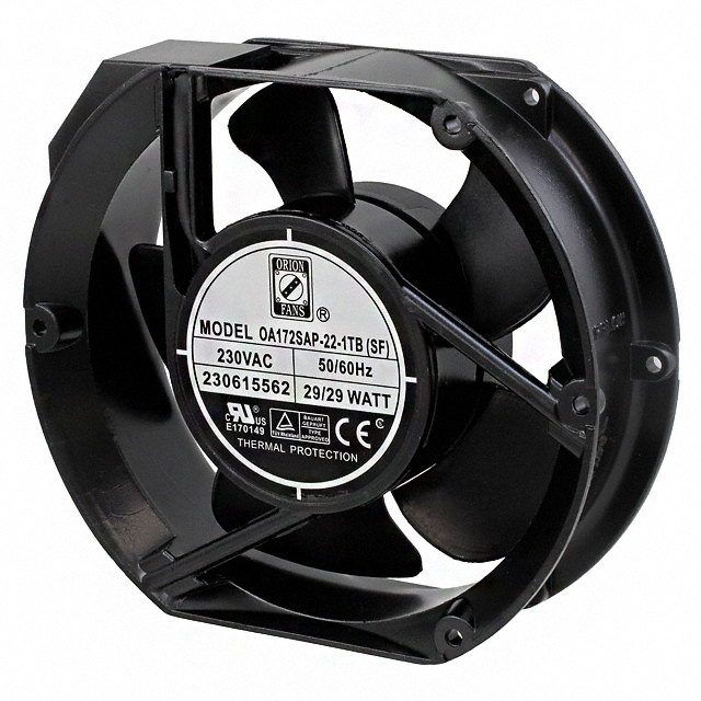 OA172SAP-22-1TB(SF) Orion Fans FAN AXIAL 172X51MM 230VAC TERM
