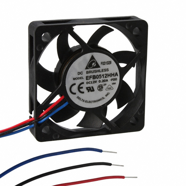 EFB0512HHA-F00 Delta Electronics FAN AXIAL 50X10MM 12VDC WIRE