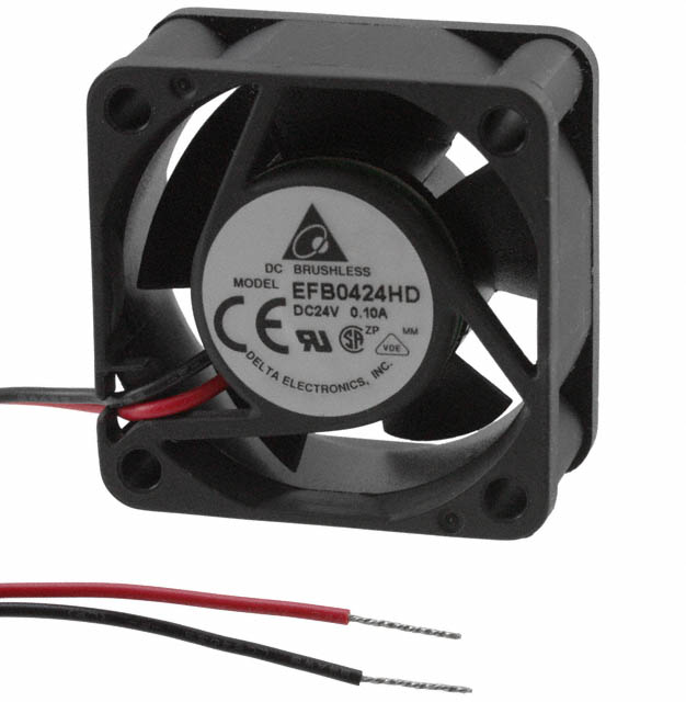 EFB0424HD Delta Electronics FAN AXIAL 40X20MM 24VDC WIRE