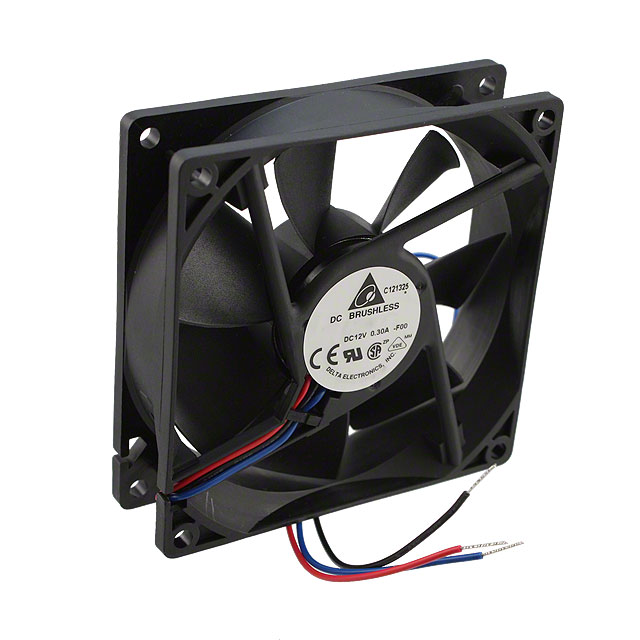 AFB0912H-F00 Delta Electronics FAN AXIAL 92X25.4MM 12VDC WIRE