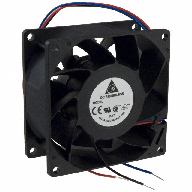FFB0812EHE-F00 Delta Electronics FAN AXIAL 80X38MM 12VDC WIRE
