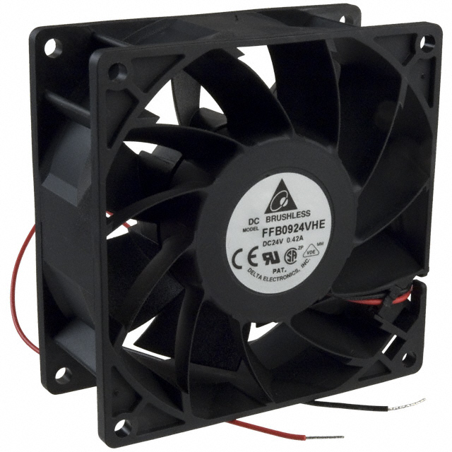 FFB0924VHE Delta Electronics FAN AXIAL 92X38MM 24VDC WIRE