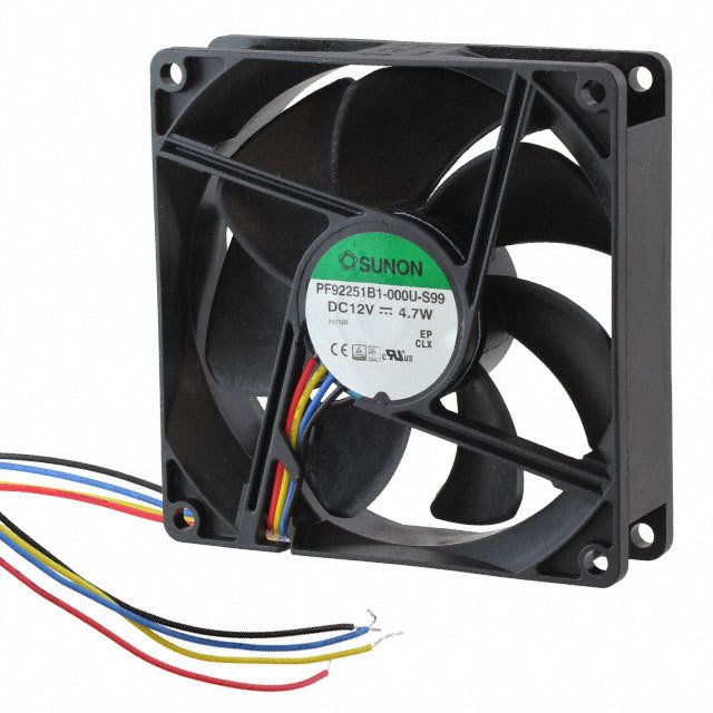 PF92251B1-000U-S99 Sunon Fans FAN AXIAL 92X25MM 12VDC WIRE