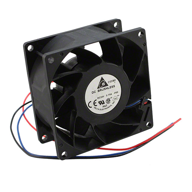 FFB0824EHE-F00 Delta Electronics FAN AXIAL 80X38MM 24VDC WIRE