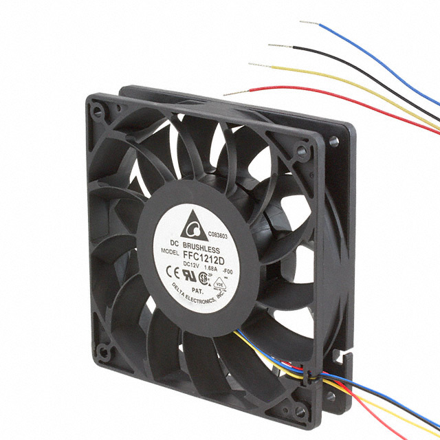 FFC1212D-F00 Delta Electronics FAN AXIAL 120X25MM 12VDC WIRE
