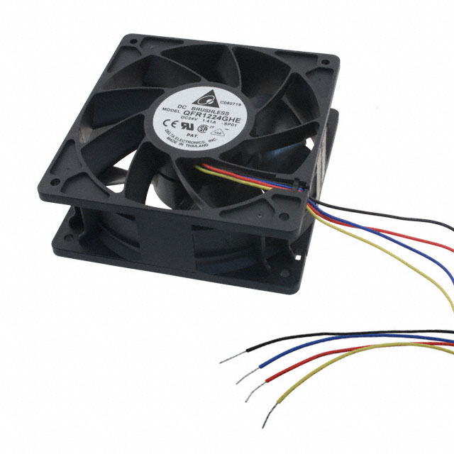QFR1224GHE-SP01 Delta Electronics FAN AXIAL 120X38MM 24VDC WIRE