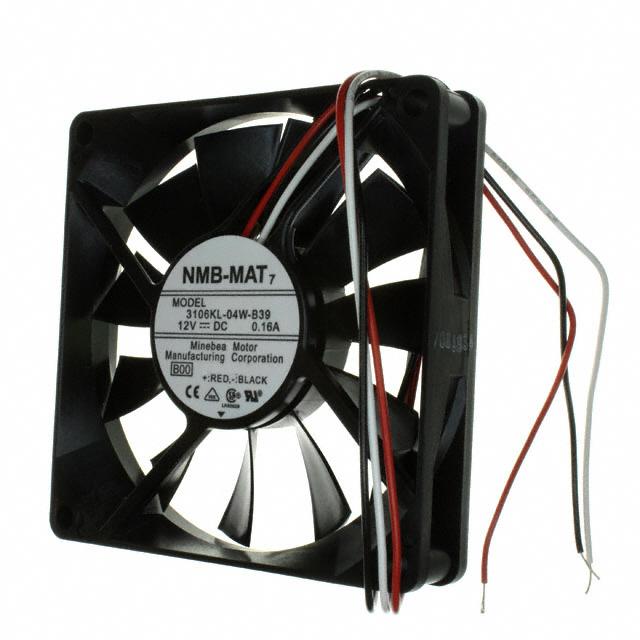 3106KL-04W-B39-B00 NMB Technologies Corporation FAN AXIAL 80X15MM 12VDC WIRE