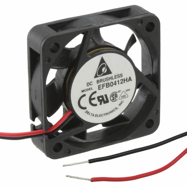 EFB0412HA Delta Electronics FAN AXIAL 40X10MM 12VDC WIRE