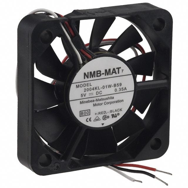 2004KL-01W-B59-B00 NMB Technologies Corporation FAN AXIAL 50X10MM BALL 5VDC WIRE