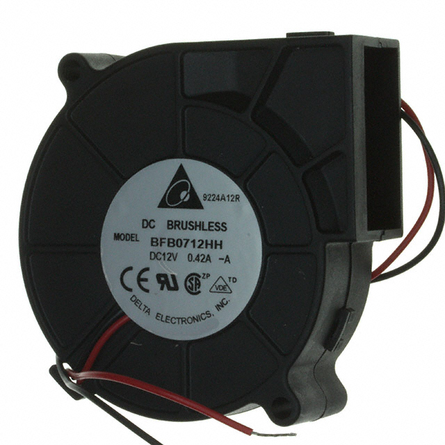 BFB0712HH-A Delta Electronics FAN BLOWER 75.7X25MM 12VDC WIRE