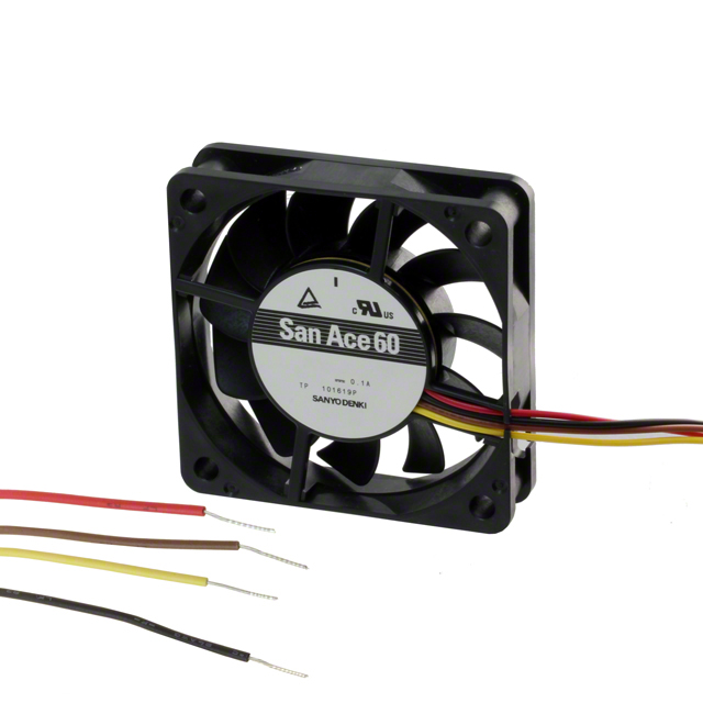 9GA0612P1K03 Sanyo Denki America Inc. FAN 60X38MM 12VDC TACH,PWM