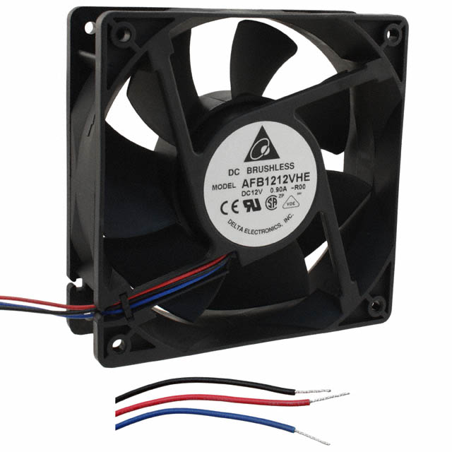 AFB1212VHE-R00 Delta Electronics FAN AXIAL 120X38MM 12VDC WIRE