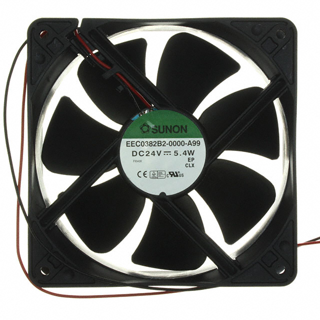 EEC0382B2-000U-A99 Sunon Fans FAN AXIAL 120X38MM 24VDC WIRE