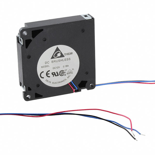 BFB0512HA-CF00 Delta Electronics FAN BLOWER 50X10.3MM 12VDC WIRE