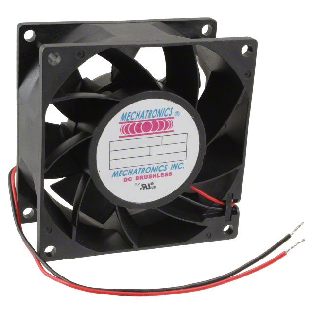 MQ8038E24B-FSR Mechatronics Fan Group FAN AXIAL 80X38MM 24VDC