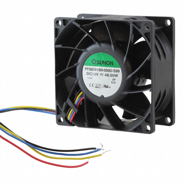 PF80381BX-000U-S99 Sunon Fans FAN AXIAL 80X38MM 12VDC WIRE