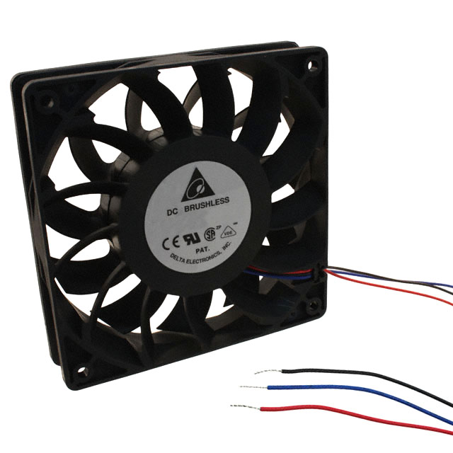 FFB1224EH-F00 Delta Electronics FAN AXIAL 120X25.4MM 24VDC WIRE