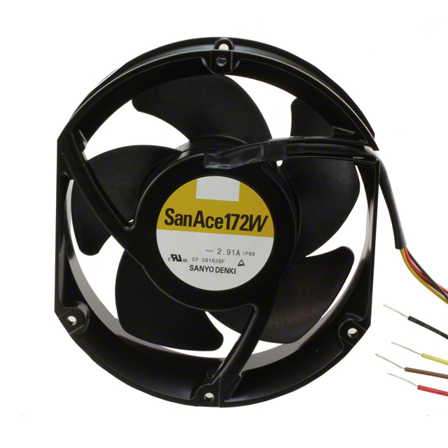 9WG5748P5G001 Sanyo Denki America Inc. FAN 172X51MM 48VDC IP68 RBLS