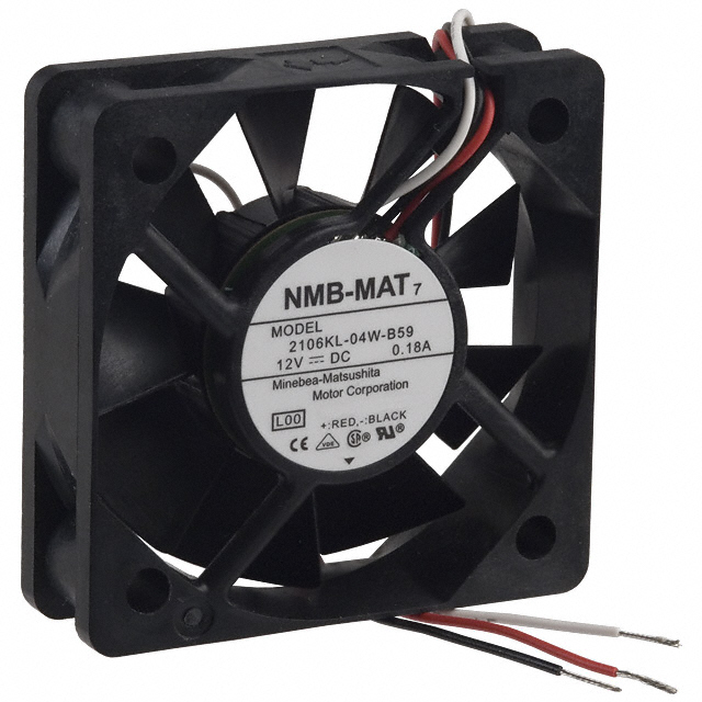 2106KL-04W-B59-L00 NMB Technologies Corporation FAN AXIAL 52X15MM 12VDC WIRE