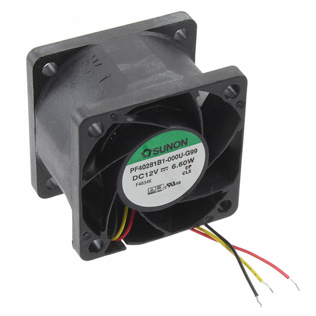 PF40281B1-000U-G99 Sunon Fans FAN AXIAL 40X28MM 12VDC WIRE