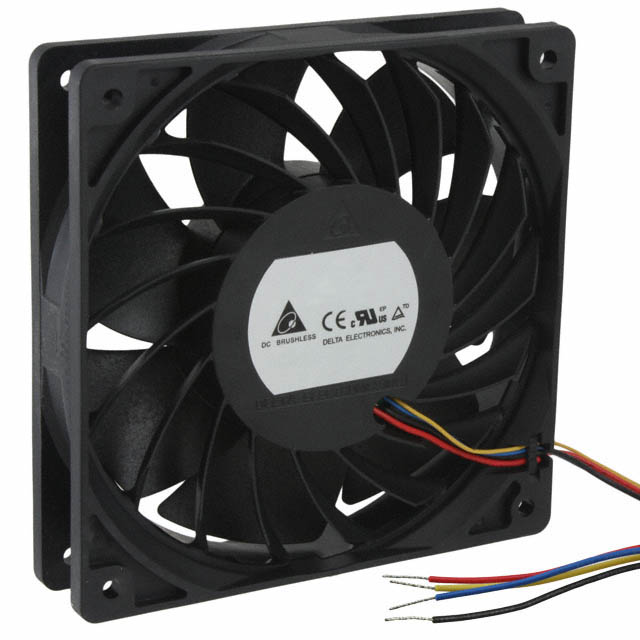 THB1224B-PM00 Delta Electronics FAN AXIAL 120X25.4MM 24VDC WIRE