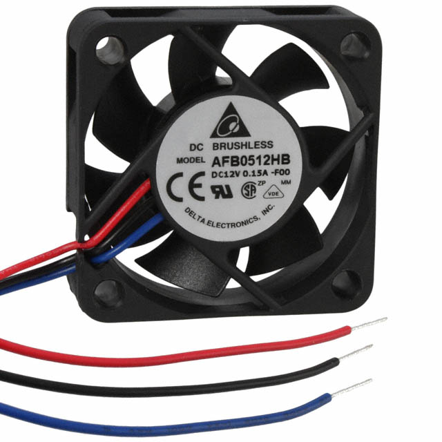 AFB0512HB-F00 Delta Electronics FAN AXIAL 50X15MM 12VDC WIRE