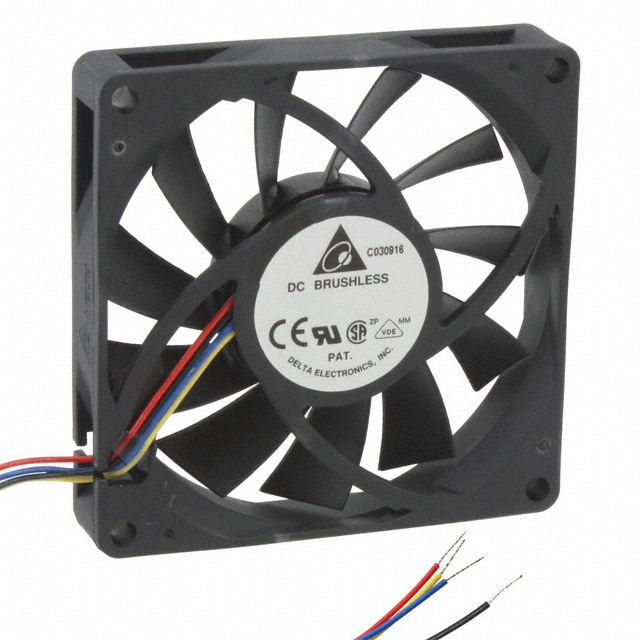 AFC0912DB-F00 Delta Electronics FAN AXIAL 92X15MM 12VDC WIRE