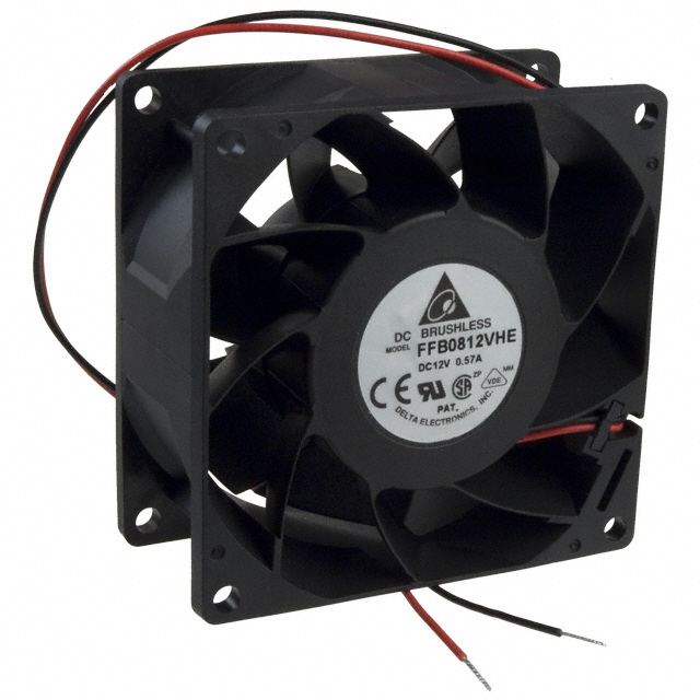 FFB0812VHE Delta Electronics FAN AXIAL 80X38MM 12VDC WIRE