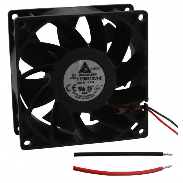 FFB0912EHE Delta Electronics FAN AXIAL 92X38MM 12VDC WIRE