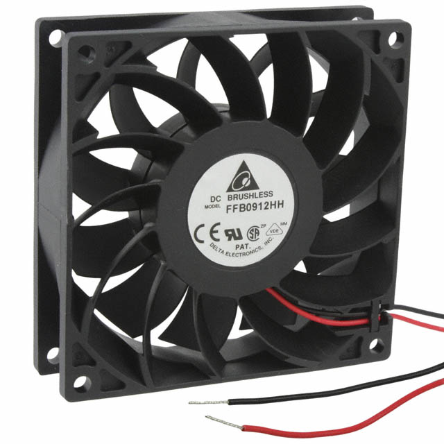 FFB0912HH Delta Electronics FAN AXIAL 92X25.4MM 12VDC WIRE