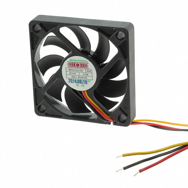 MB6010X12B1-RSR Mechatronics Fan Group FAN AXIAL 60X10MM 12VDC TACH