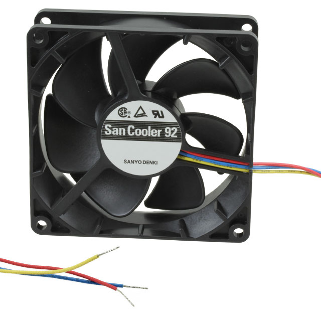 9A0912M4011 Sanyo Denki America Inc. FAN 92X25MM 12VDC RBLS TACH