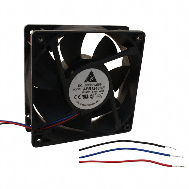 AFB1248HE-F00 Delta Electronics FAN AXIAL 120X38MM 48VDC WIRE