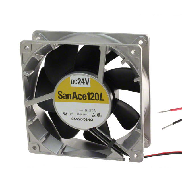 9GL1224G102 Sanyo Denki America Inc. FAN 120X38MM 24VDC RBLS