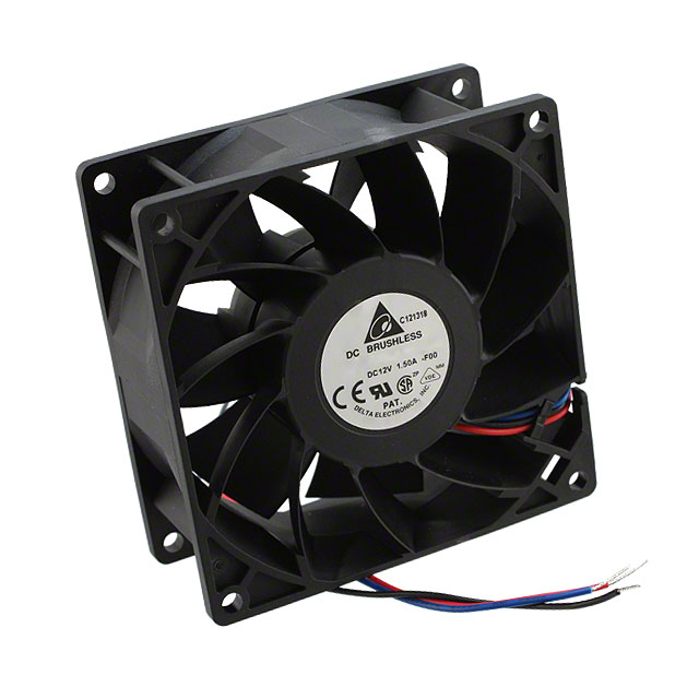 FFB0912EHE-F00 Delta Electronics FAN AXIAL 92X38MM 12VDC WIRE