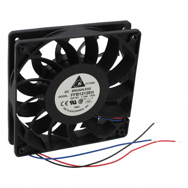 FFB1212EH-F00 Delta Electronics FAN AXIAL 120X25.4MM 12VDC WIRE
