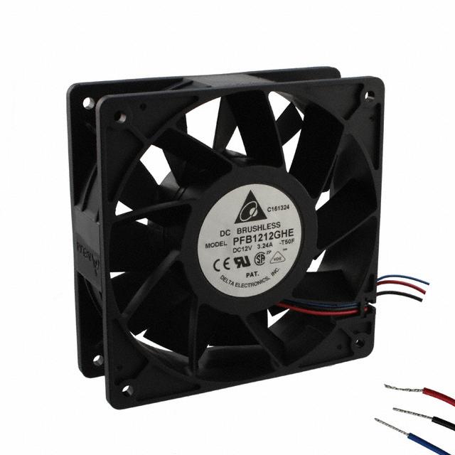 PFB1212GHE-T50F Delta Electronics FAN AXIAL 120X38MM 12VDC WIRE