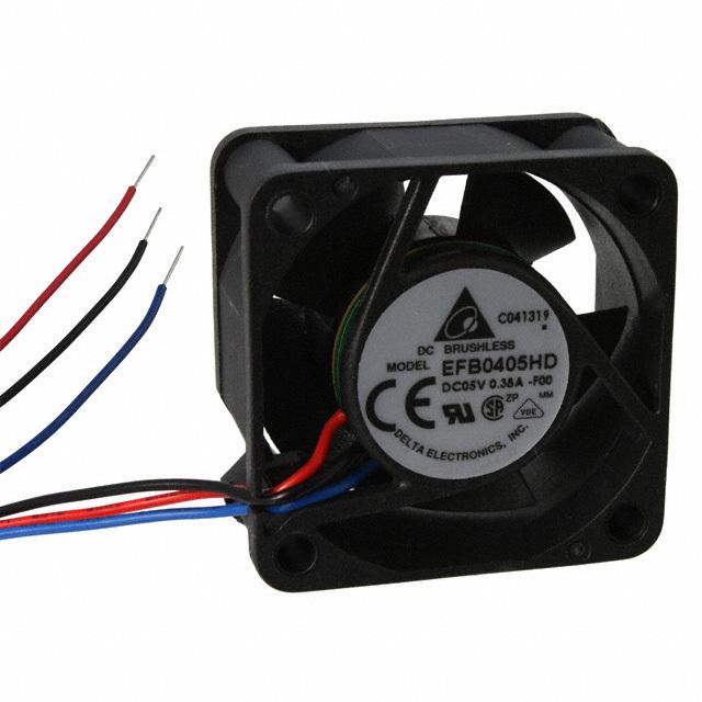 EFB0405HD-F00 Delta Electronics FAN AXIAL 40X20MM BALL 5VDC WIRE