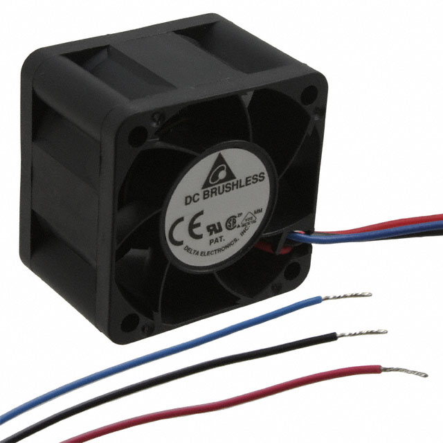FFB03812MN-F00 Delta Electronics FAN AXIAL 38X38X28MM 12V WIRE