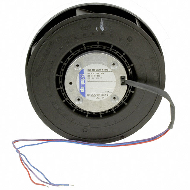RER160-28/18NTDAU ebm-papst Inc. FAN IMP MTRZD 48V 165X51MM IP68