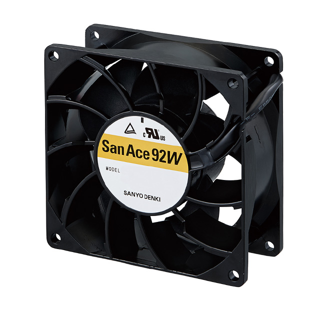 9WL0924P1H001 Sanyo Denki America Inc. FAN 92X38MM 24VDC IP68 TACH/PWM