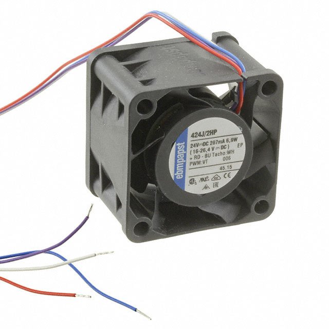 424J/2HP ebm-papst Inc. FAN 24VDC 22CFM 7.1W 40X28MM